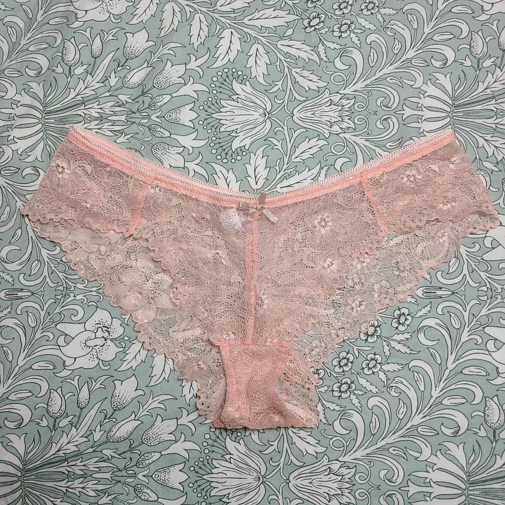 Marilyn‎ Monroe Peach Pink Floral Lace Womens Panties L